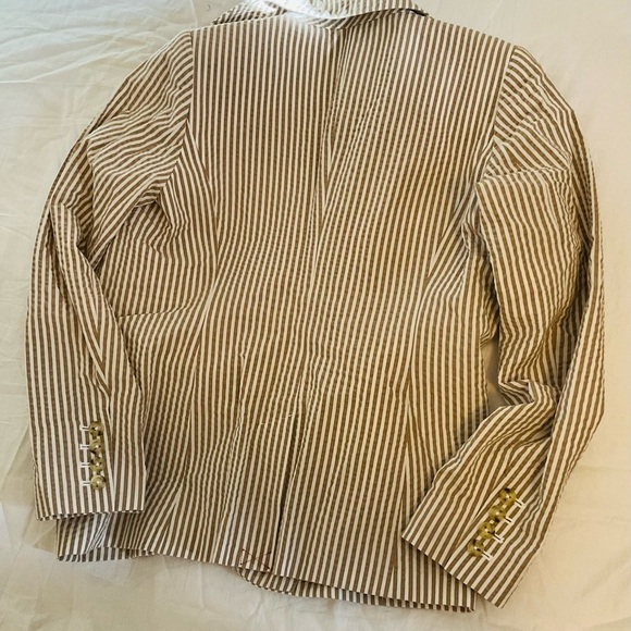 A New Day blazer khaki and white striped size 2 - Picture 8 of 9